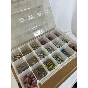 Sta-Kon Electrical Terminal Assortment Ring Fork Connectors Fuses with Case